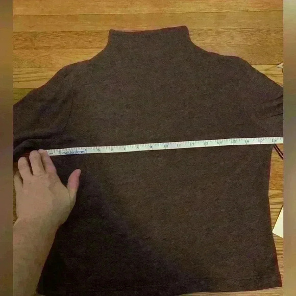 NWT Nation ltd mock neck long sleeve crop top, purple women’s size medium - Picture 8 of 10